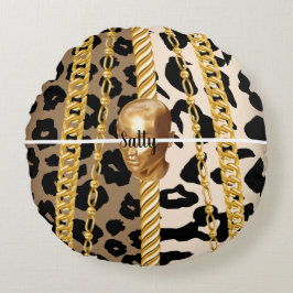 Almofada Redonda Presente personalizado para aniversário, noiva, ca