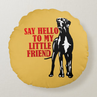 Almofada Redonda Presentes Divertidos para Great Dane