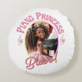 Almofada Redonda Presentes para as garotas que adoram tocar piano