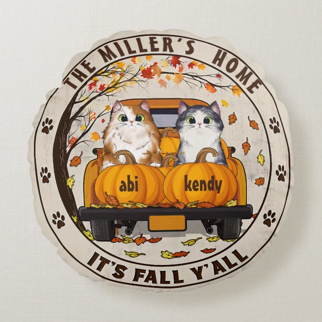 Almofada Redonda Presentes Personalizados De Casa Bonita Para Aloja (Frente)