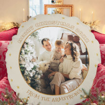 Presépio de Estrela de Natal com Foto Elegante