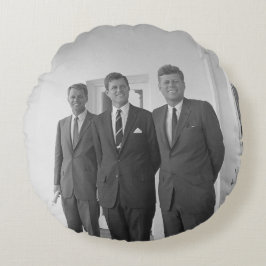 Almofada Redonda Presidente John Kennedy & Brothers American Camelo
