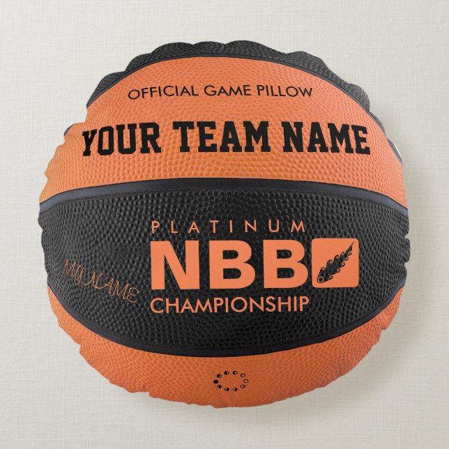 Almofada Redonda Preto OFICIAL bl original do TRAVESSEIRO do JOGO (Frente)