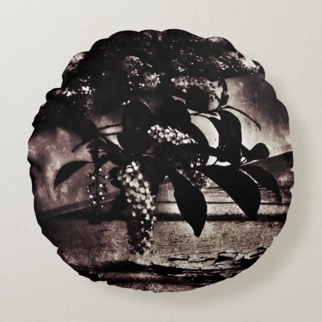 Almofada Redonda Primavera escuro (Frente)