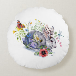 Almofada Redonda Primavera Jackalope