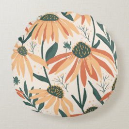 Almofada Redonda Primavera Quente Travesseiro Redondo