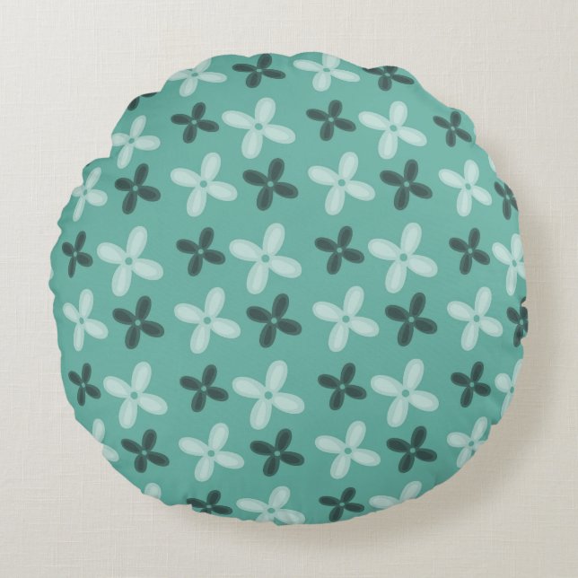 Almofada Redonda Primavera verde (Frente)