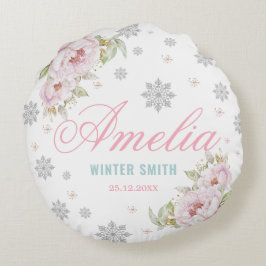 Almofada Redonda Primeiro aniversario de Bebê de Birthday da Holand