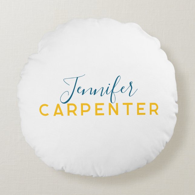 Almofada Redonda Professional elegant modern minimalist plain (Frente)