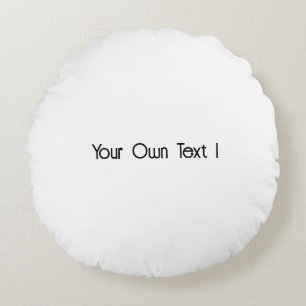 Almofada Redonda Própria Impressão de texto para casa Décor Poufs B