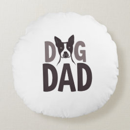 Almofada Redonda Proud Dog Dad Apparel & Accessories
