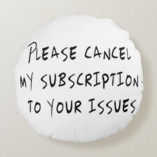 Almofada Redonda Provérbios engraçados sarcásticos e sarcasmo