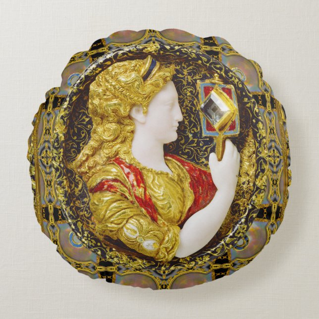 Almofada Redonda Prudence Old World Elegant (Frente)