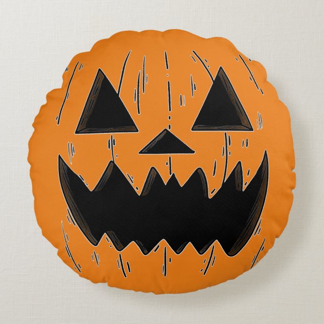 Almofada Redonda Pumpkin Patch (Frente)