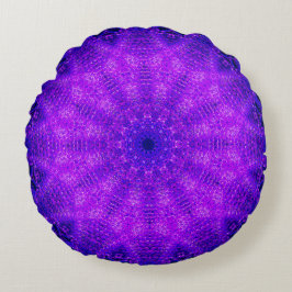 Almofada Redonda Purple Mandala