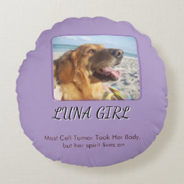 Almofada Redonda Purple Memory Keepsake of Love