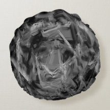 Quadrados torcidos, cinzas e pinceladas pretas