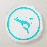 Quase azul turquesa branco DOLFINHOS náutico