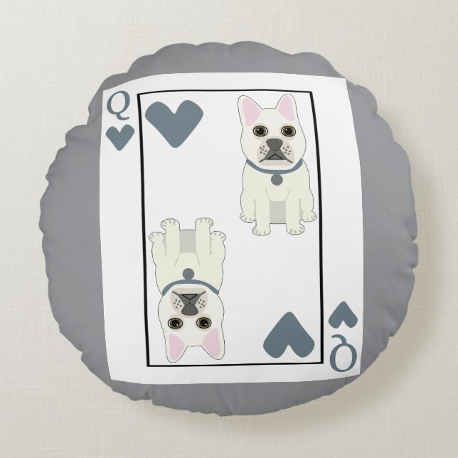 Almofada Redonda Queen of Hearts (Frente)