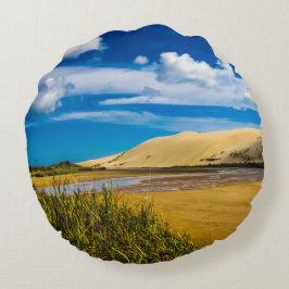 Almofada Redonda Quickand stream perto de 90-Mile Beach, Nova Zelân