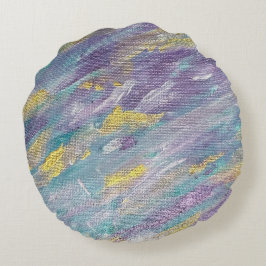 Almofada Redonda Quiet Reign Modern Art