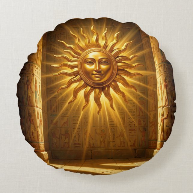 Almofada Redonda Ra – Ägyptischer Sonnengott´1 (Frente)