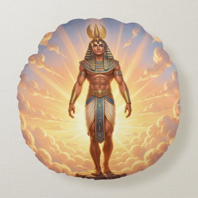 Almofada Redonda Ra – Ägyptischer Sonnengott´4 (Frente)