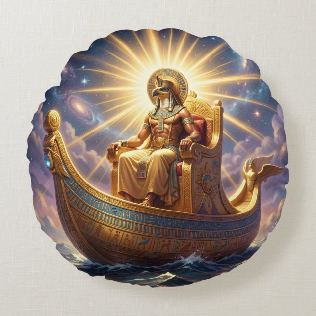 Almofada Redonda Ra – Egyptian Sun God´5 (Frente)