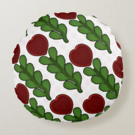 Almofada Redonda  Radiant Heart Flower Botanical 