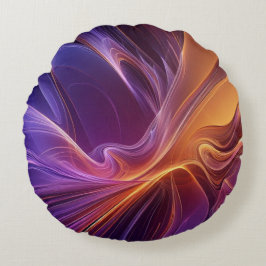 Almofada Redonda Radiant orange purple