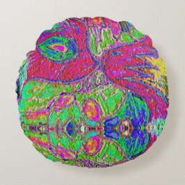 Almofada Redonda Rainbow Sherbert