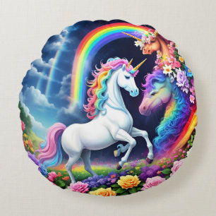 Almofada Redonda Rainbow Unicorn One