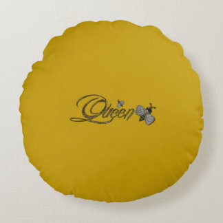 Almofada Redonda Rainha Bee Travesseiro decorativo redondo