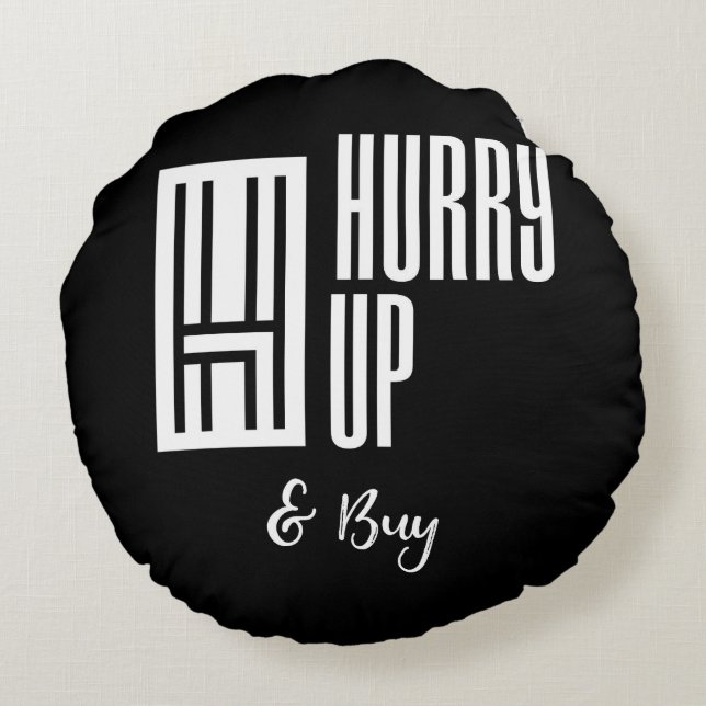 Almofada Redonda Rápido e Travesseiro (Verso)