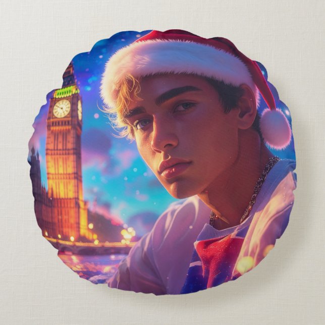 ALMOFADA REDONDA RAPPY X-MAS (Frente)