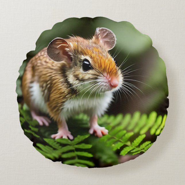 Almofada Redonda Rato Ginger Australiano de Compras, Cushion redond (Frente)