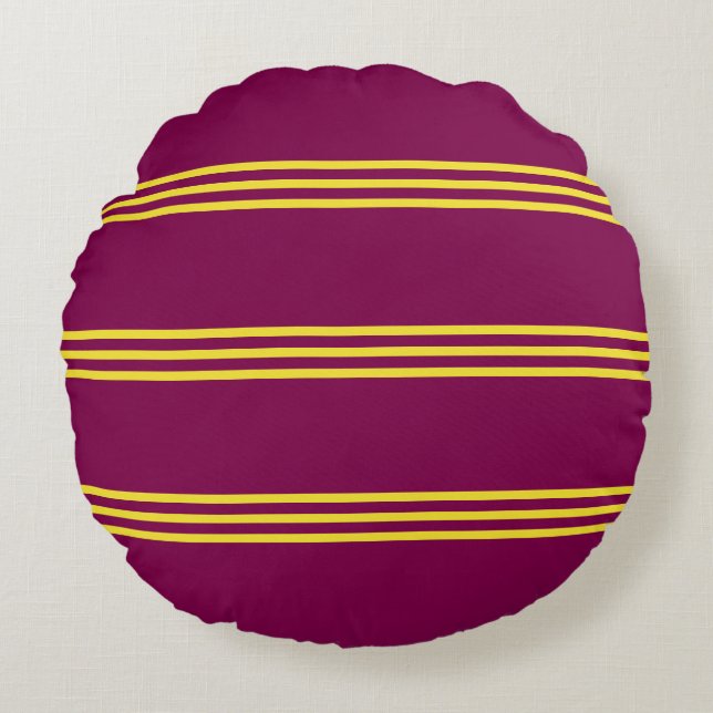 Almofada Redonda Red and Yellow Round Pillow (Frente)