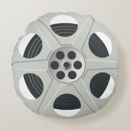 ALMOFADA REDONDA REEL DO FILME: DESIGN PARA BUFFS DE FILMES