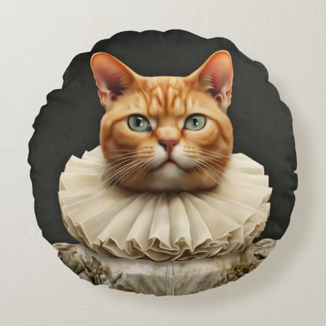Almofada Redonda Regal Cat (Frente)