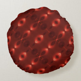 Almofada Redonda Repetição do "símbolo infinito" oval de gradiente 