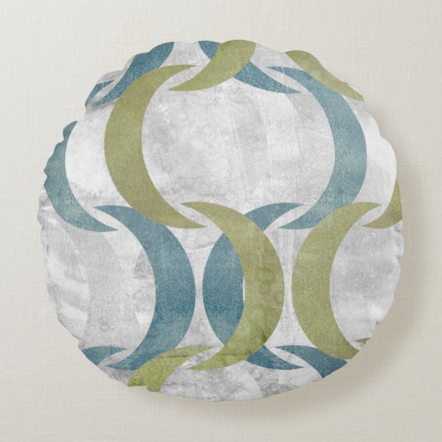 Almofada Redonda Repetir Geométrico III (Frente)