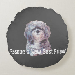 Almofada Redonda Rescue Dog Round Pillow