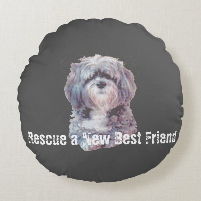 Almofada Redonda Rescue Dog Round Pillow (Frente)