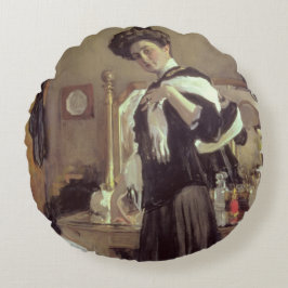 Almofada Redonda Retrato de Henrietta Hirshmann, 1907
