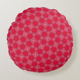 Almofada Redonda Retro Pink Clover Round Pillow