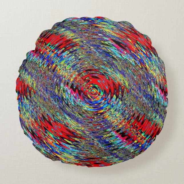 Almofada Redonda Ripais de Água..... (Frente)