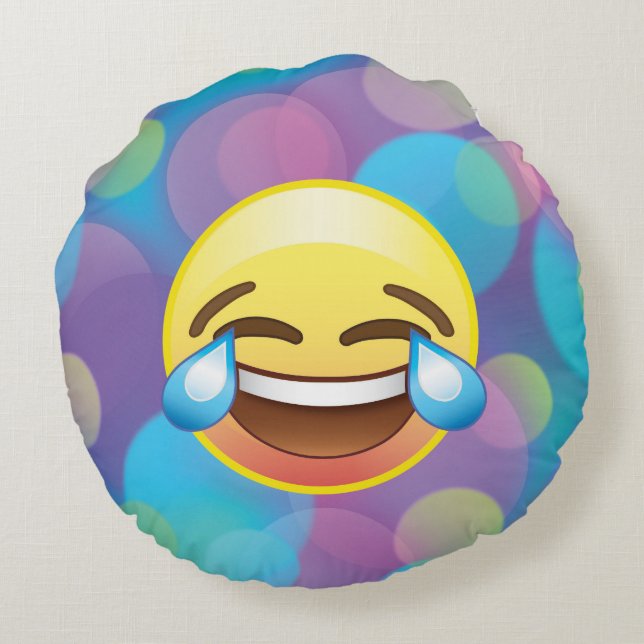 Almofada Redonda Riso até que você gritar rasgos do travesseiro de (Verso)