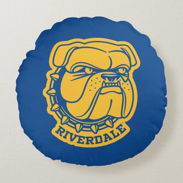 Almofada Redonda Riverdale Bulldog Head (Frente)
