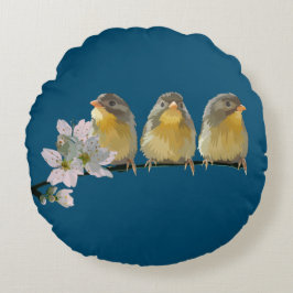 Almofada Redonda Robins de Pekin