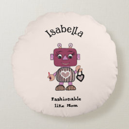 Almofada Redonda Robô modesto